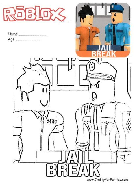 jailbreak roblox coloring pages|More.